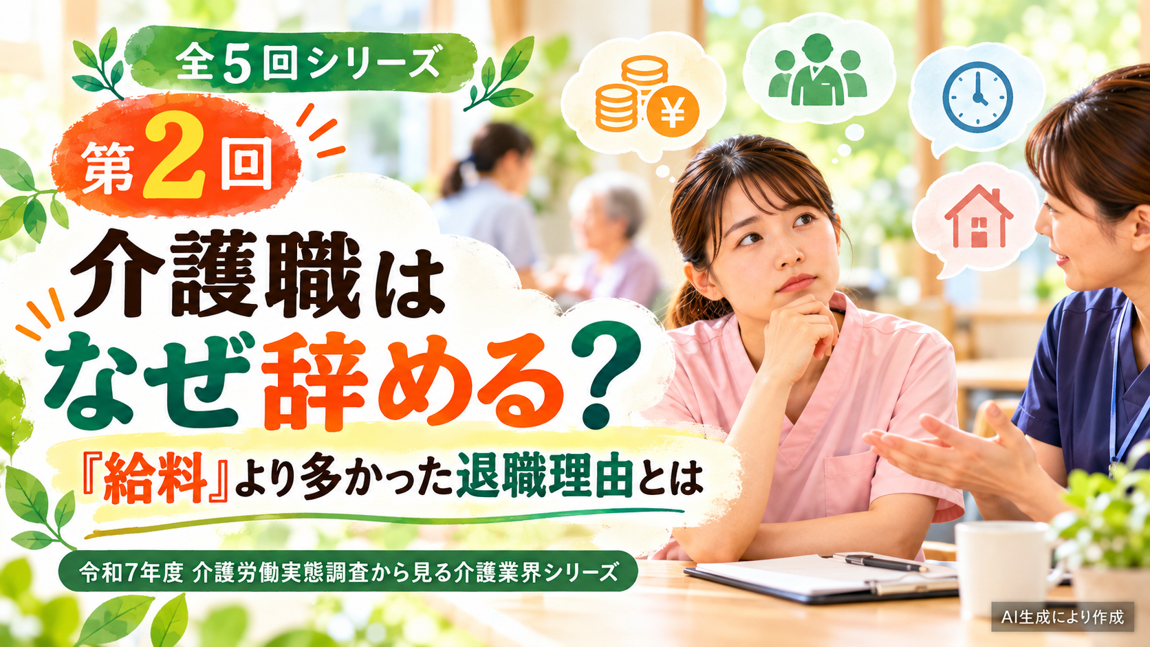 第2回|介護職はなぜ辞める?「給料」より多かった退職理由とは