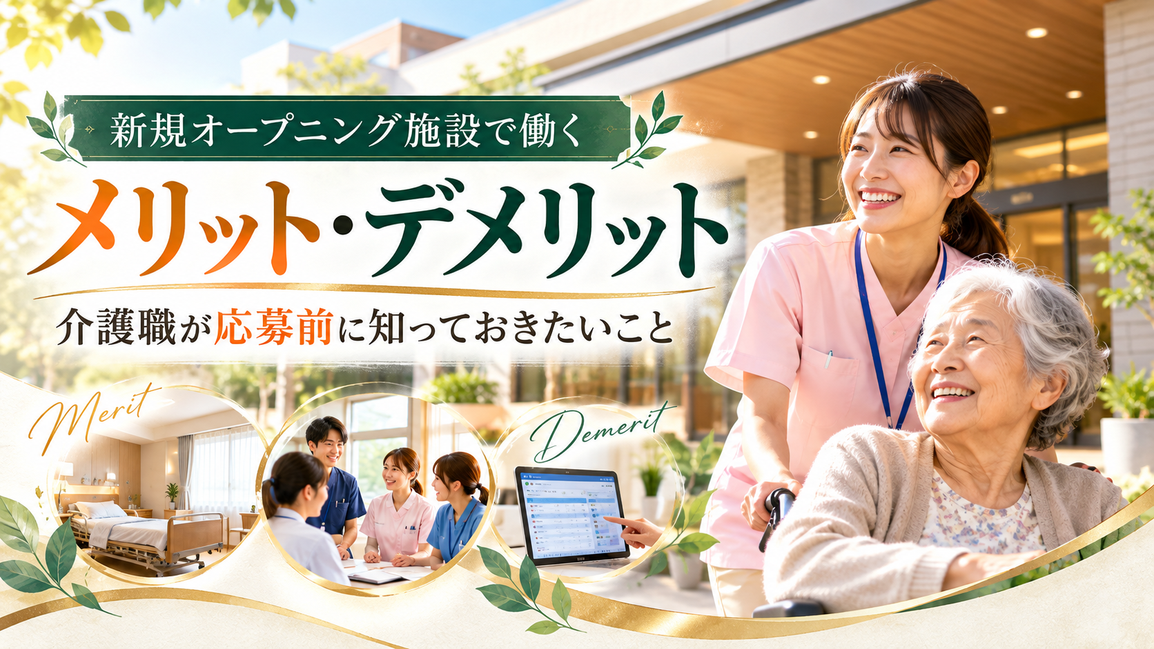 新規オープニング施設で働くメリット・デメリット|介護職が応募前に知っておきたいこと