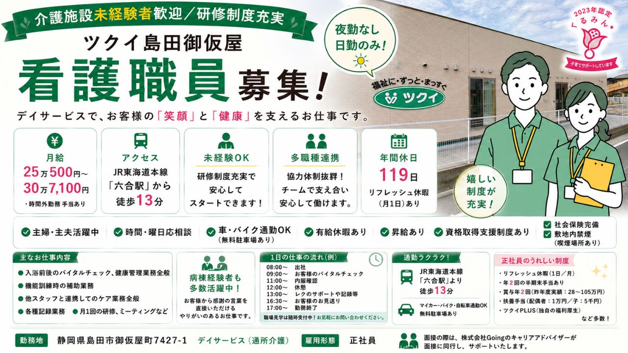 不問（高齢者施設が未経験の方、ブランクのある方も大歓迎！）<br>※64歳以下の応募（定年年齢65歳のため）