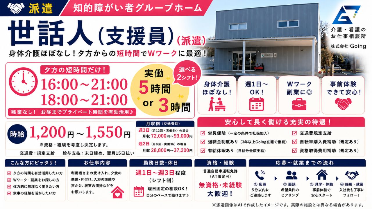特になし（無資格・未経験の方大歓迎です！）