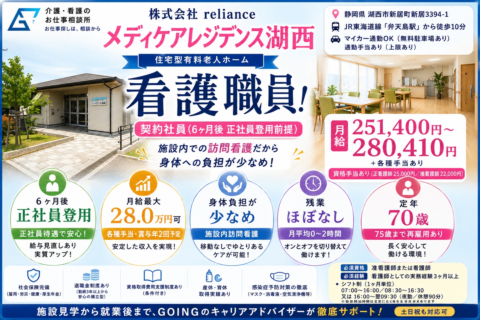 看護師としての実務経験3ヶ月以上