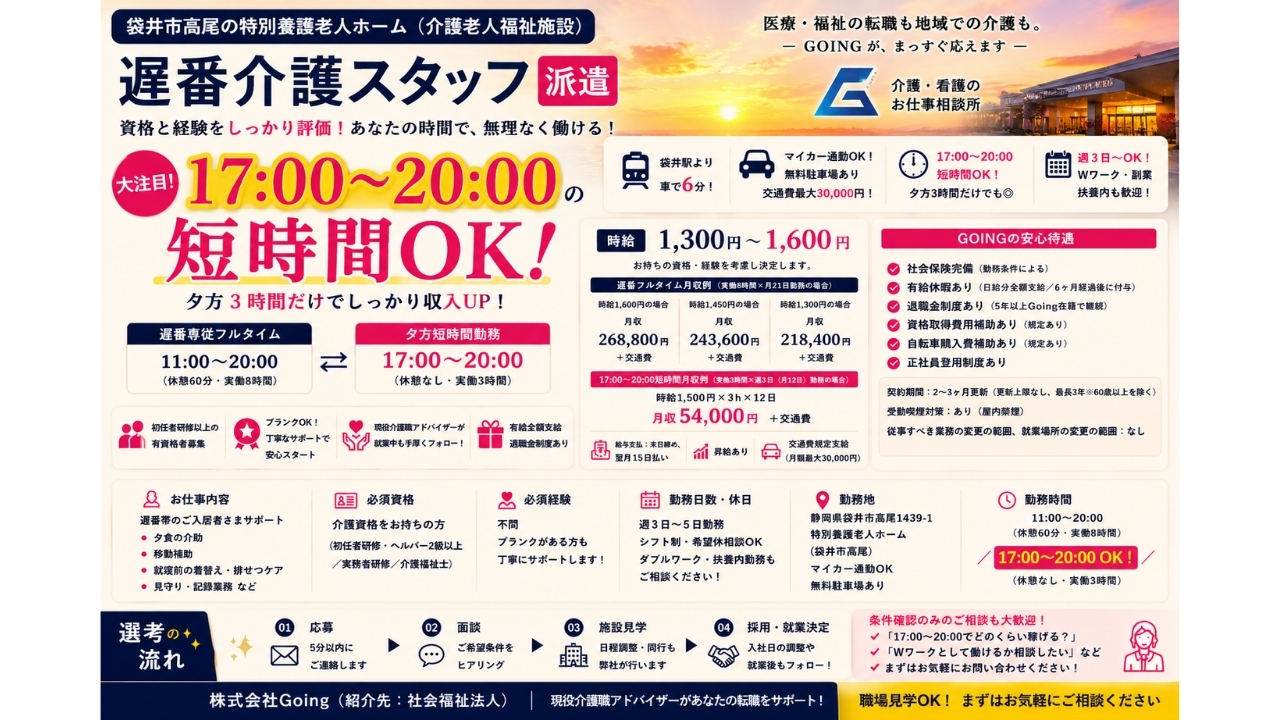 介護資格をお持ちの方（初任者研修・ヘルパー2級以上 / 実務者研修 / 介護福祉士）